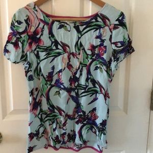 Violet & Claire Floral Blouse - Multicolor